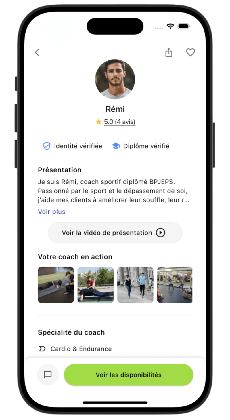 Profil coach