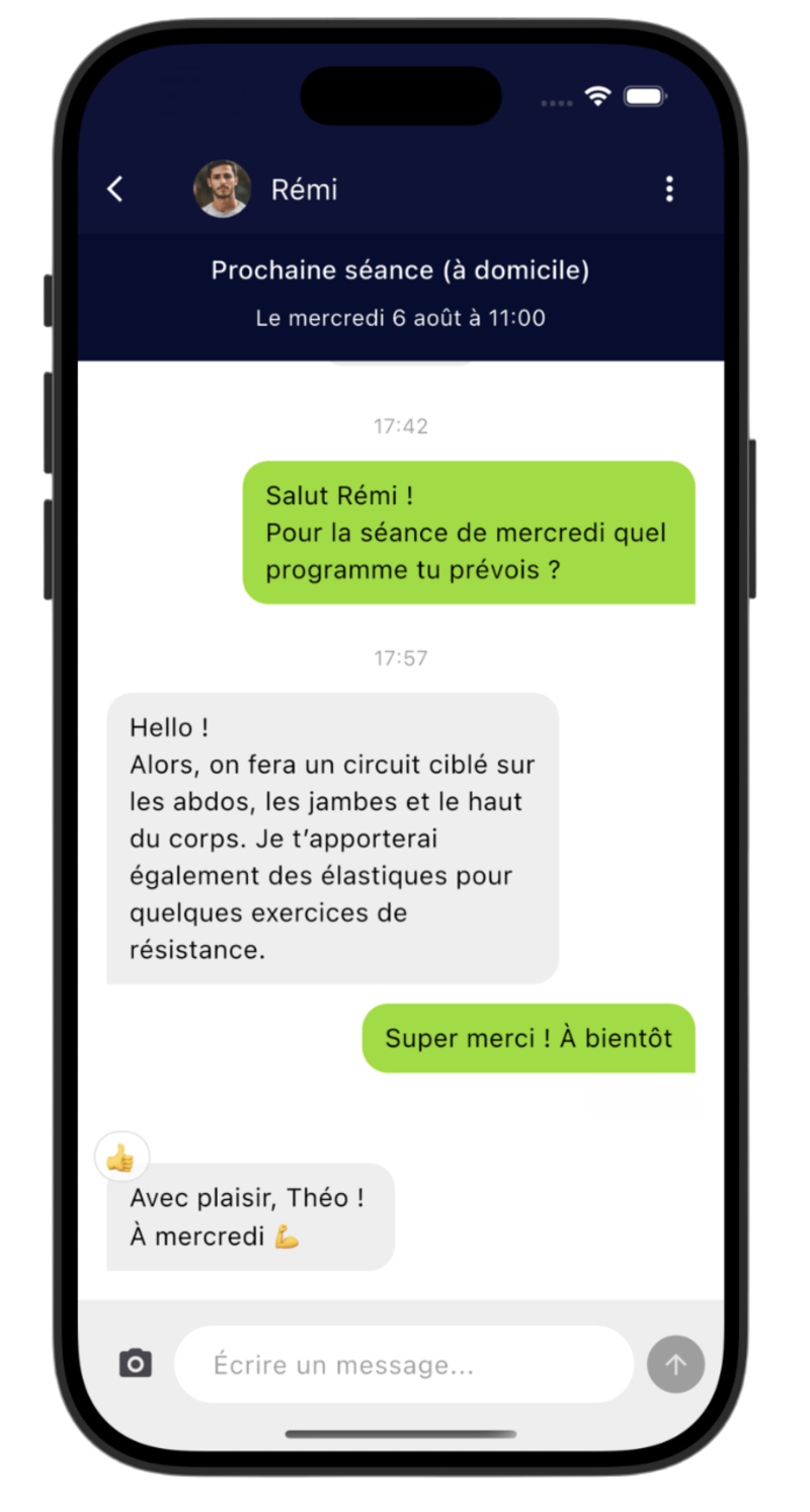 Chat avec coach